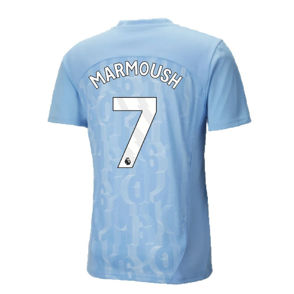 2024-2025 Man City Prematch SS Shirt (Light Blue) (Marmoush 7)_2