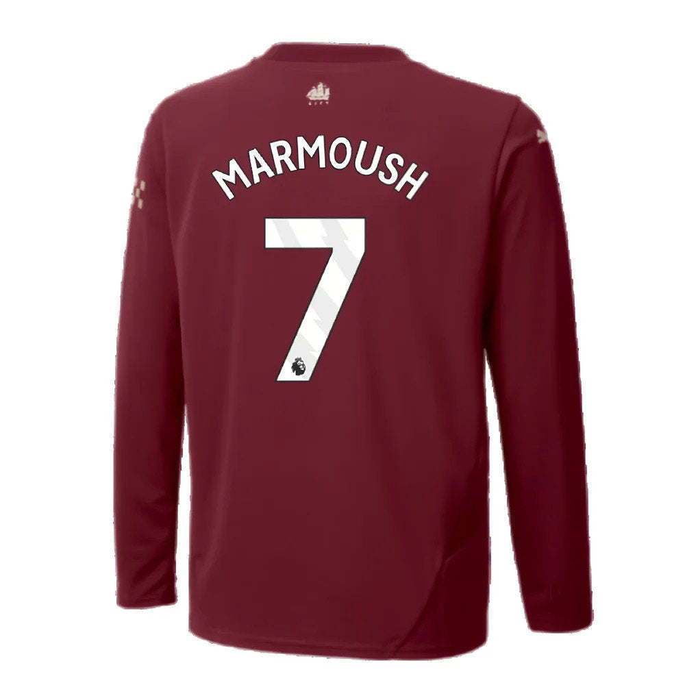 2024-2025 Man City Third Long Sleeve Shirt (Kids) (Marmoush 7)_2