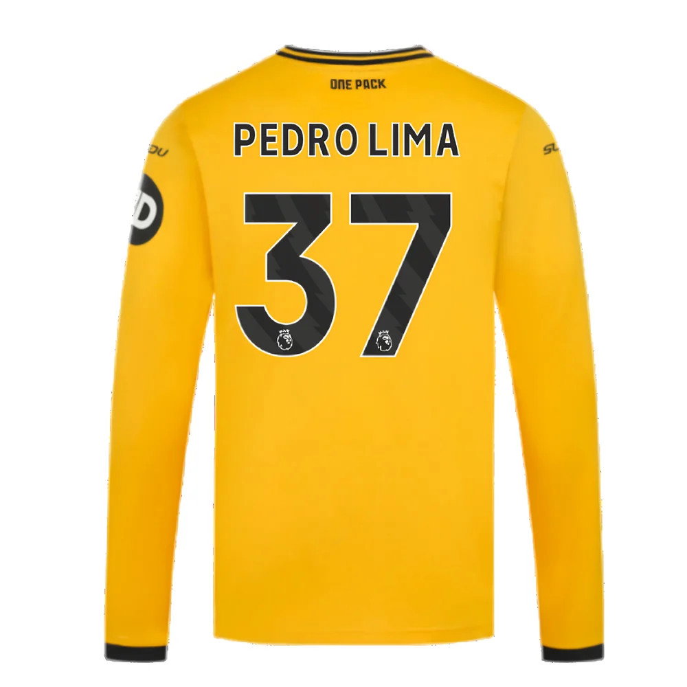 2024-2025 Wolves Long Sleeve Home Shirt (Pedro Lima 37)_2
