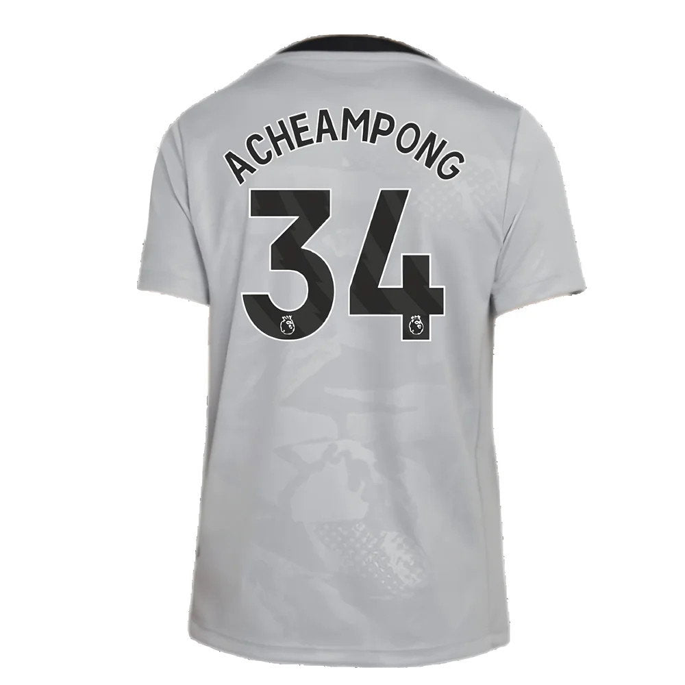 2024-2025 Chelsea Third Academy Pre-Match Shirt (Grey) - Kids (Acheampong 34)_2