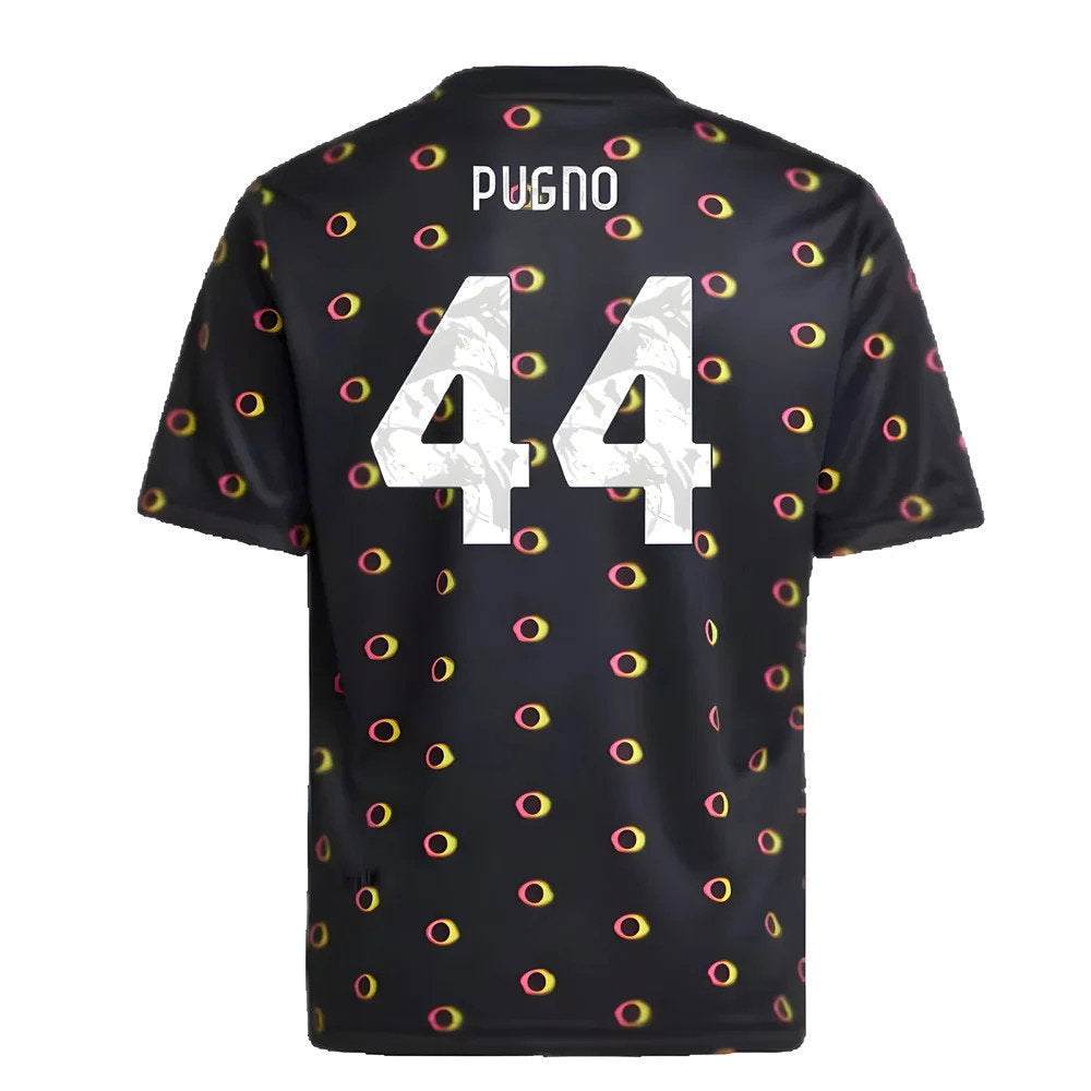 2024-2025 Juventus Pre-Match Shirt (Black) - Kids (Pugno 44)_2