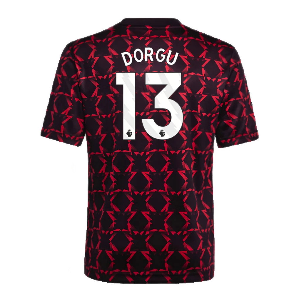2024-2025 Man Utd Pre-Match Shirt (Black) - Kids (Dorgu 13)_2
