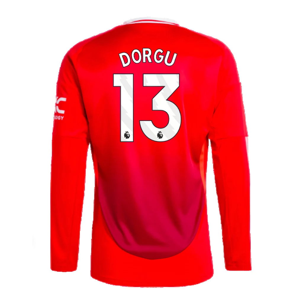2024-2025 Man Utd Long Sleeve Home Shirt (Dorgu 13)_2