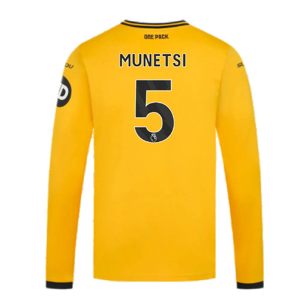 2024-2025 Wolves Long Sleeve Home Shirt (Munetsi 5)_2