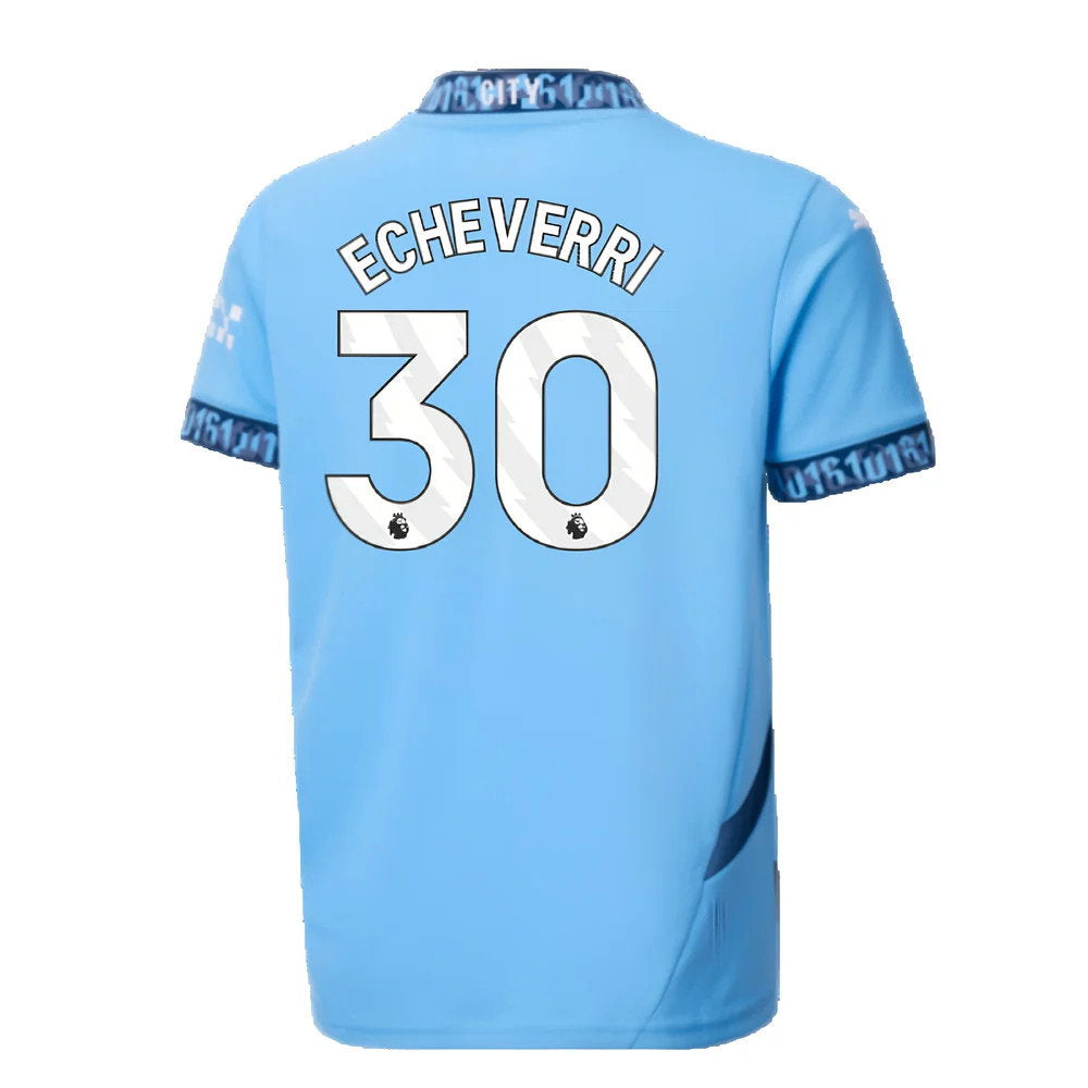 2024-2025 Man City Home Shirt (Kids) (Echeverri 30)_2
