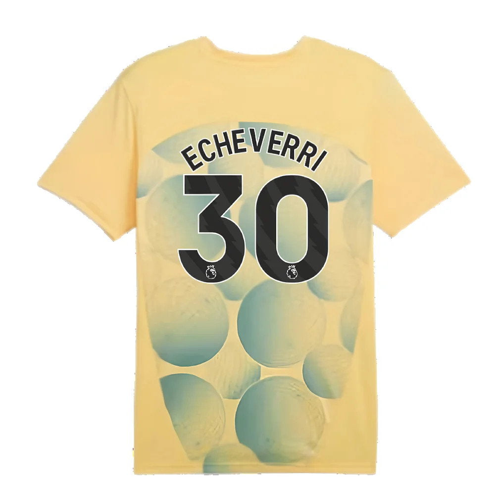 2024-2025 Man City Prematch SS Shirt (Flaxen) (Echeverri 30)_2