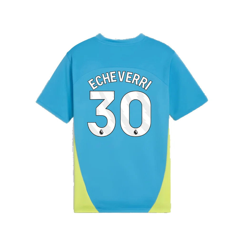 2024-2025 Man City Training Shirt (Magic Blue) - Kids (Echeverri 30)_2