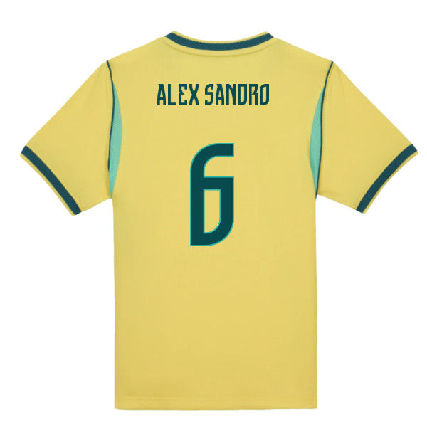 2026-2027 Brazil Home Little Boys Mini Kit (Alex Sandro 6)_0