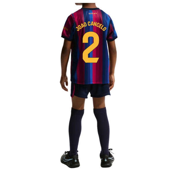 2026-2027 Barcelona Home Little Kids Mini Kit (Joao Cancelo 2)_0