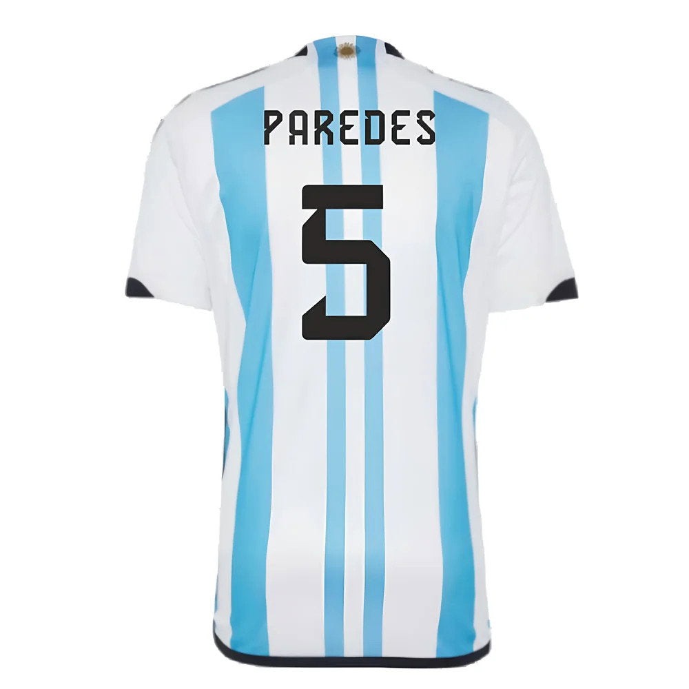 Argentina 2022 World Cup Winners Home Shirt (PAREDES 5)_2