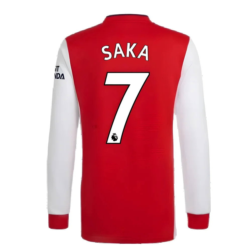 Arsenal 2021-2022 Long Sleeve Home Shirt (SAKA 7)_2