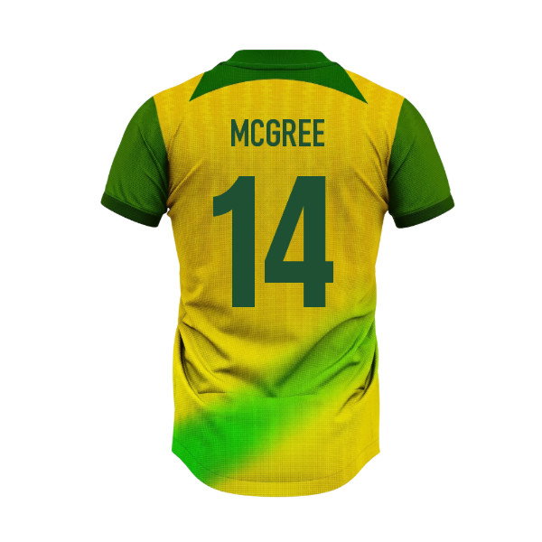 Australia Socceroos Home Supporter Jersey Adult Short Sleeve (McGree 14)_0