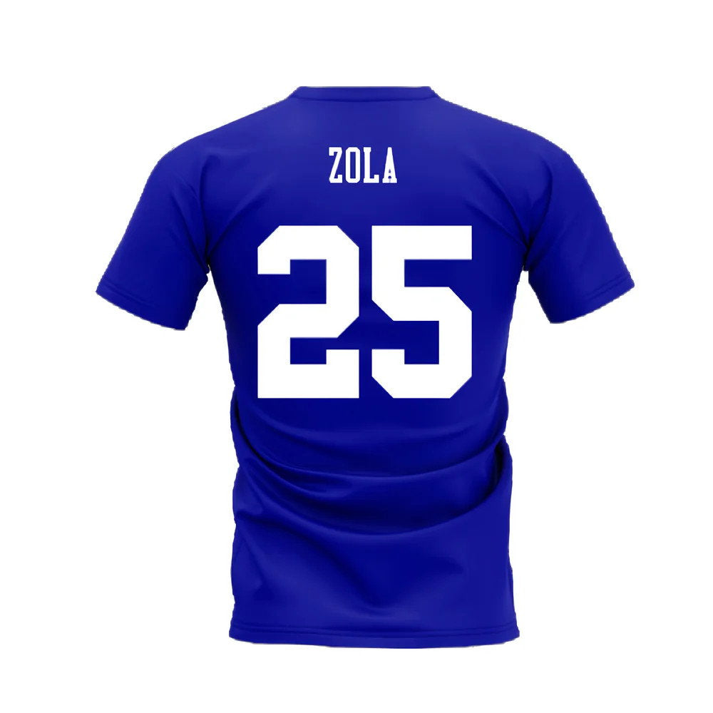 Chelsea 1995-1996 Retro Shirt T-shirts (Blue) (Zola 25)_2