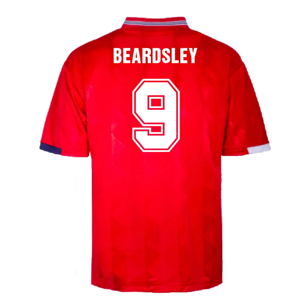 England 1989 Away Retro Shirt (Beardsley 9)_2