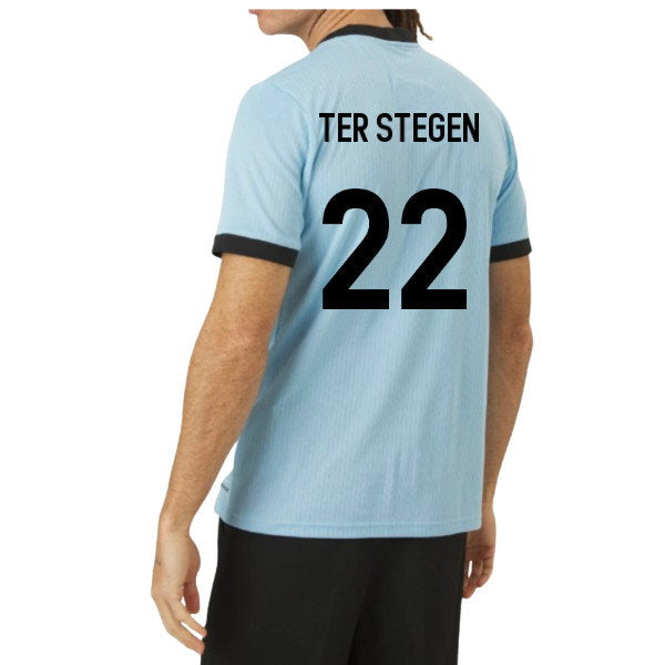 Germany DFB 125th Anniversary Goalkeeper Shirt (Clear Blue) (Ter Stegen 22)_0
