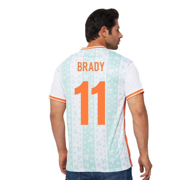 Ireland Legacy Football Jersey White (Wolvate) Adult Short Sleeve (Brady 11)_0