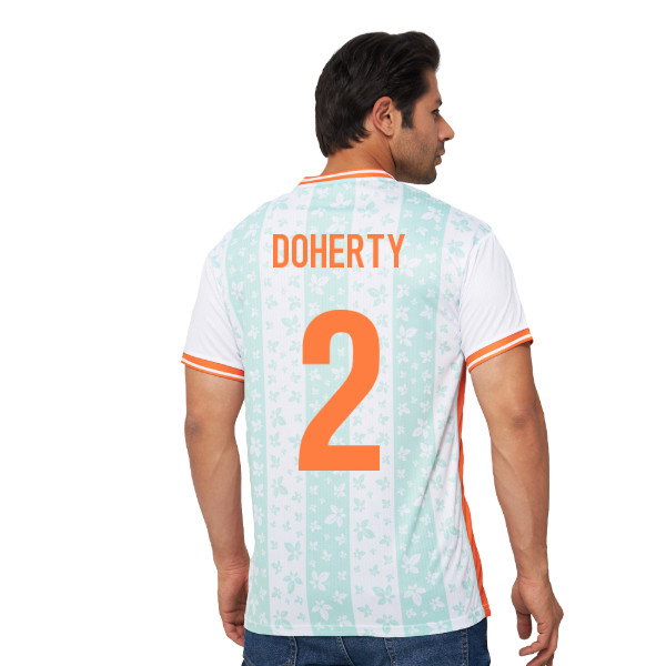 Ireland Legacy Football Jersey White (Wolvate) Adult Short Sleeve (Doherty 2)_0