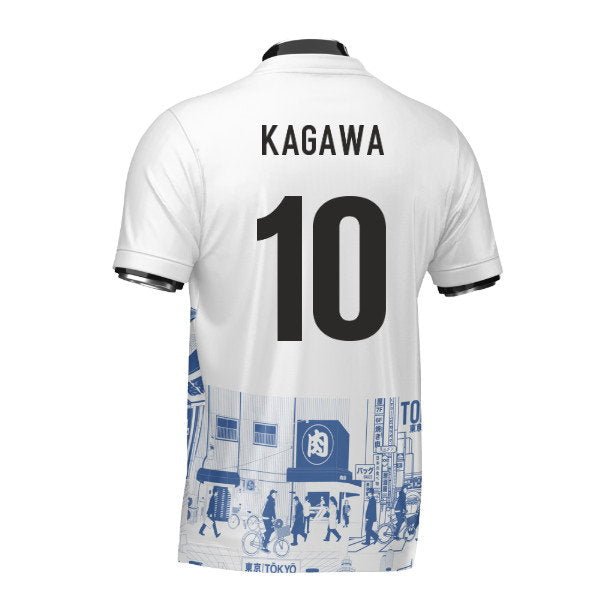 Japan Tokyo Heritage Football Jersey Blue (Wolvate) Adult Short Sleeve (Kagawa 10)_0