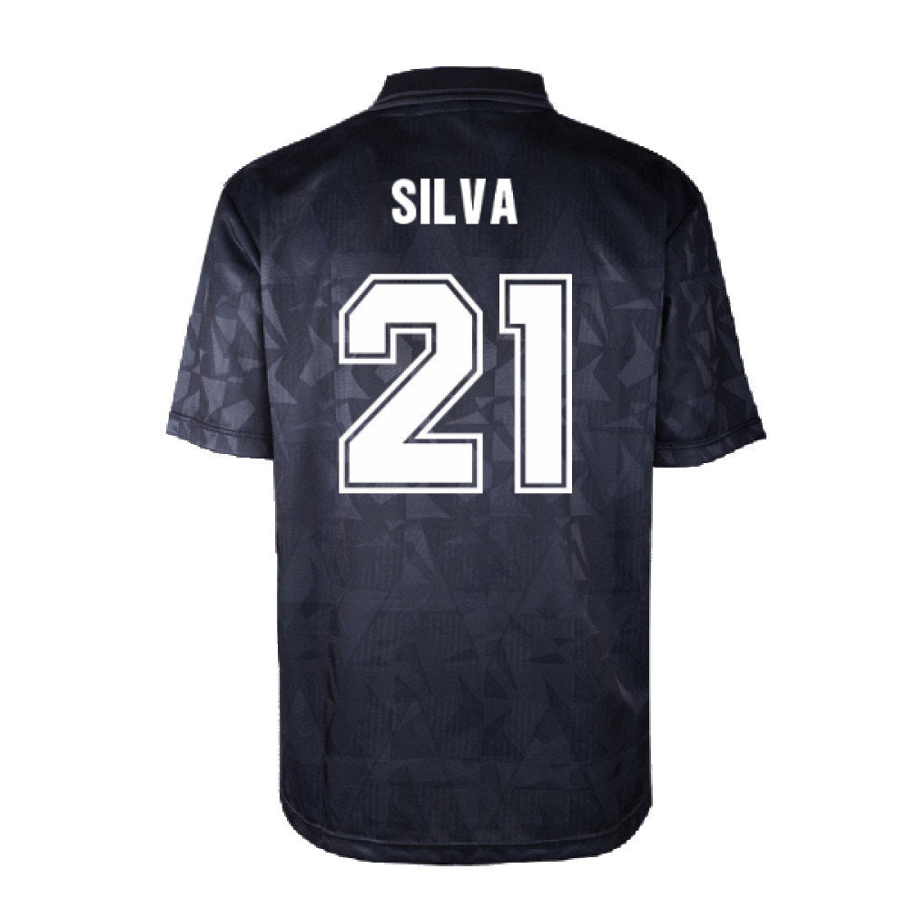 Man City 1990 Blackout Retro Shirt (SILVA 21)_2