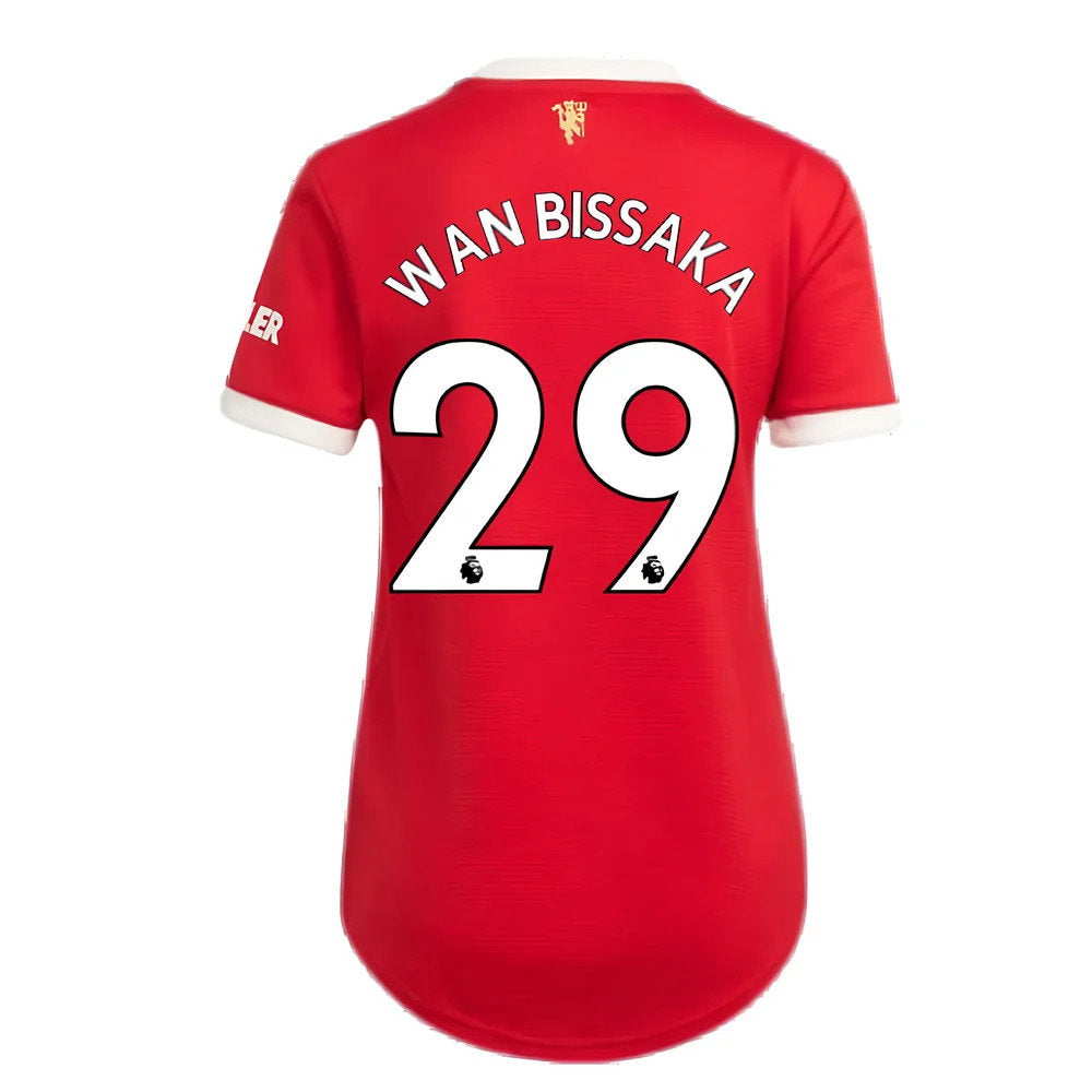 Man Utd 2021-2022 Home Shirt (Ladies) (WAN BISSAKA 29)_2