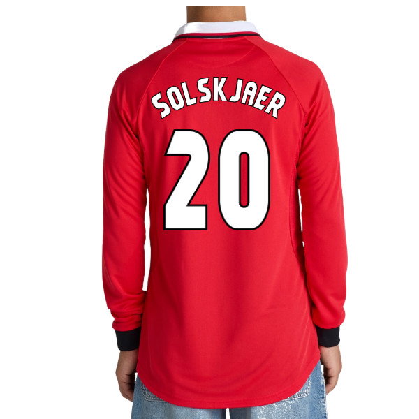 Manchester United 1999 Champions League Final Long Sleeve Shirt (Solskjaer 20)_0
