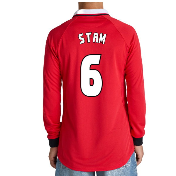 Manchester United 1999 Champions League Final Long Sleeve Shirt (Stam 6)_0