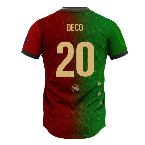 Portugal Lusitanos Home Supporter Jersey Adult Short Sleeve (Deco 20)_0