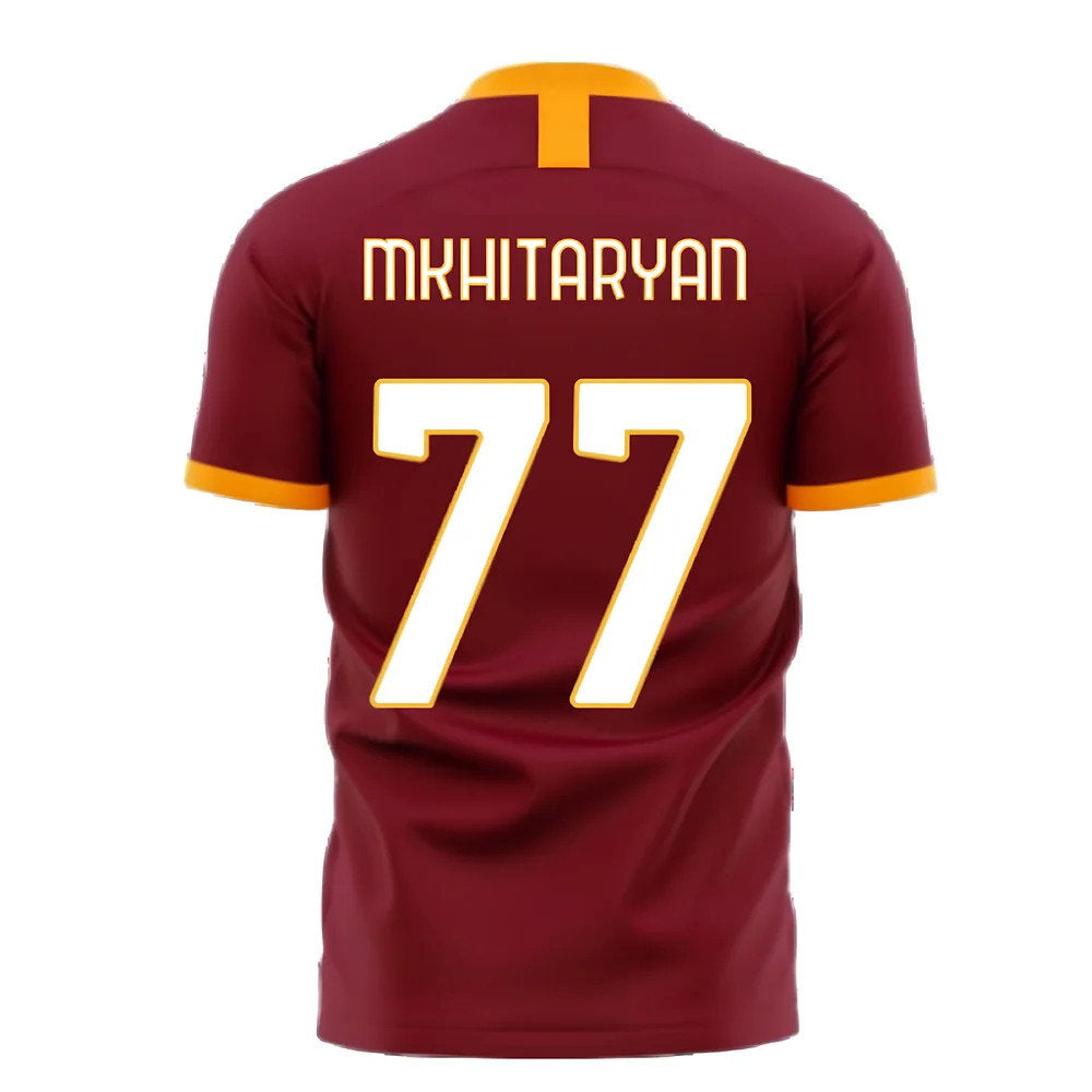 Roma 2025-2026 Home Concept Football Kit (Libero) - No Sponsor (MKHITARYAN 77)_2