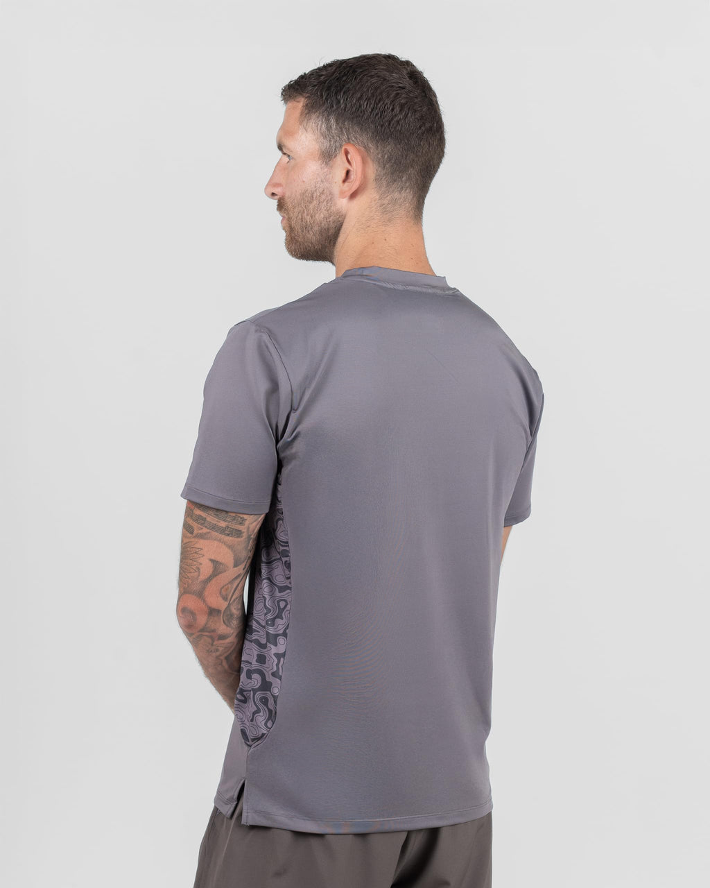 Fallain Athletic T-Shirt, Two-Tone, Performance Fit, Training, Crew Neck, Adult, 86% Polyester/14% Elastane