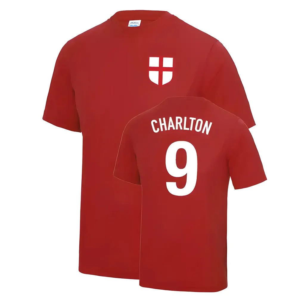Bobby Charlton 1966 England Fancy Dress Football T Shirt_1