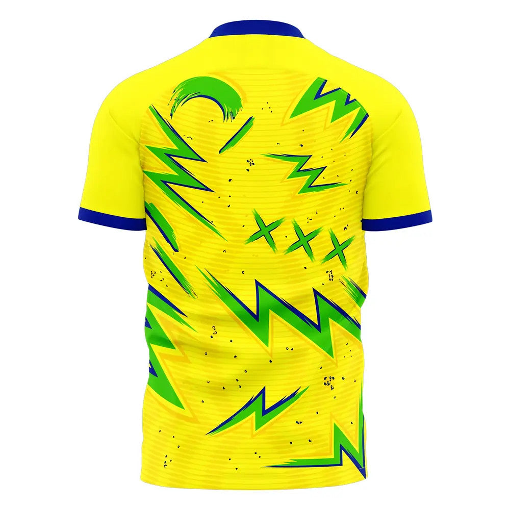  2025-2026 Brazil Concept Pre-Match Shirt Kids Short Sleeve_1