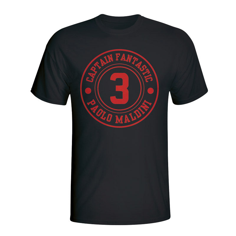 Paolo Maldini Ac Milan Captain Fantastic T-shirt (black) - Kids_1