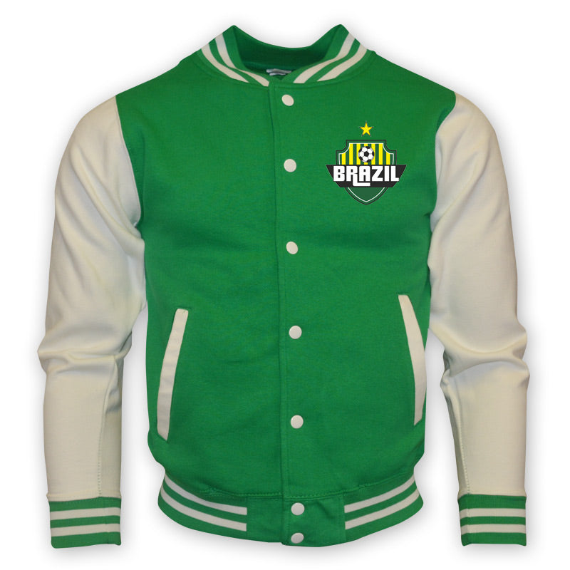 Brazil College Baseball Jacket (green)_1