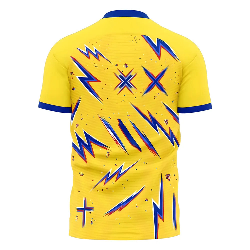  2025-2026 Colombia Pre-Match Concept Shirt Kids Short Sleeve_1