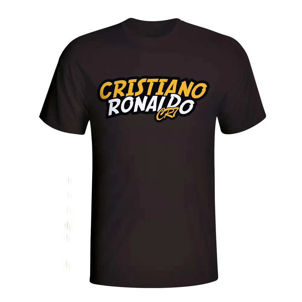 Cristiano Ronaldo Comic Book T-shirt (black) - Kids_1