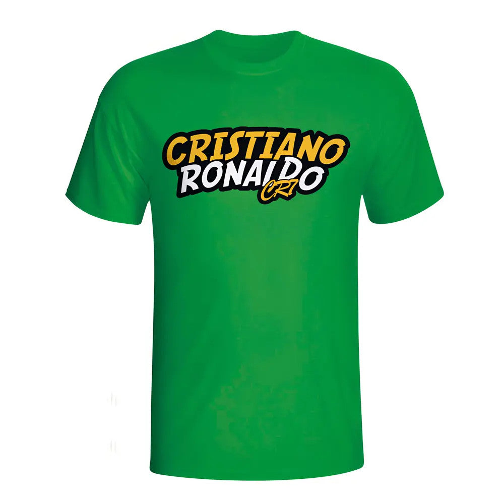 Cristiano Ronaldo Comic Book T-shirt (green) - Kids_0