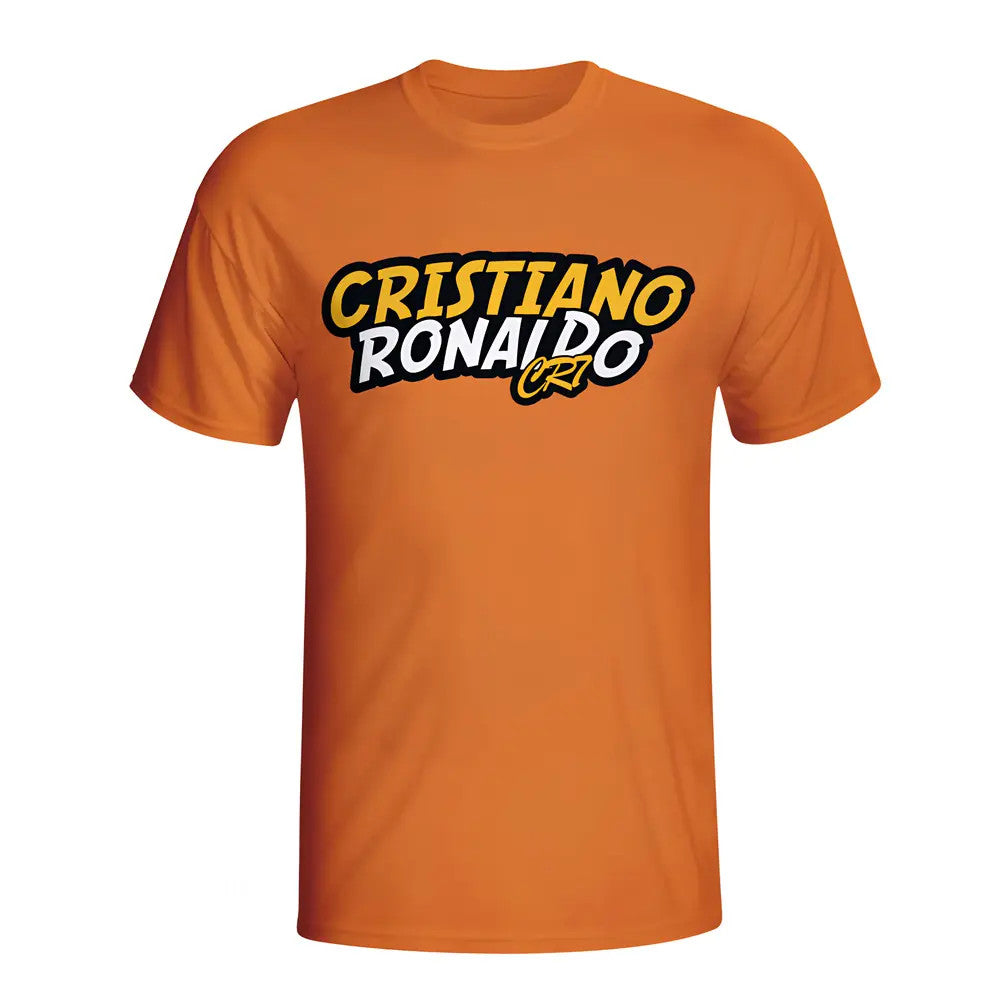 Cristiano Ronaldo Comic Book T-shirt (orange) - Kids_1