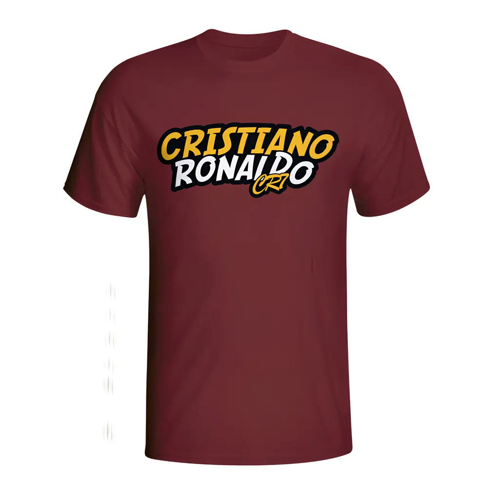 Cristiano Ronaldo Comic Book T-shirt (maroon) - Kids_1