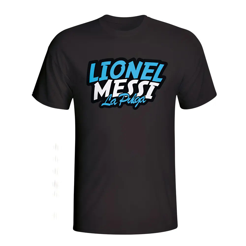 Lionel Messi Comic Book T-shirt (black) - Kids_0