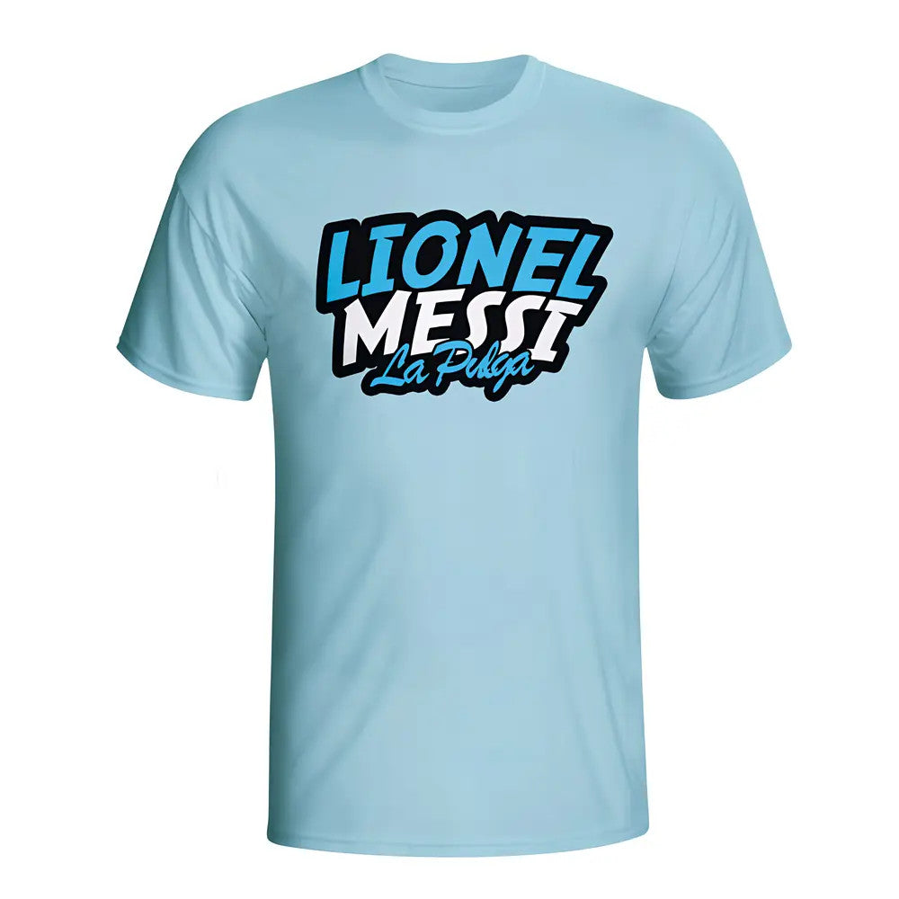 Lionel Messi Comic Book T-shirt (sky Blue) - Kids_0