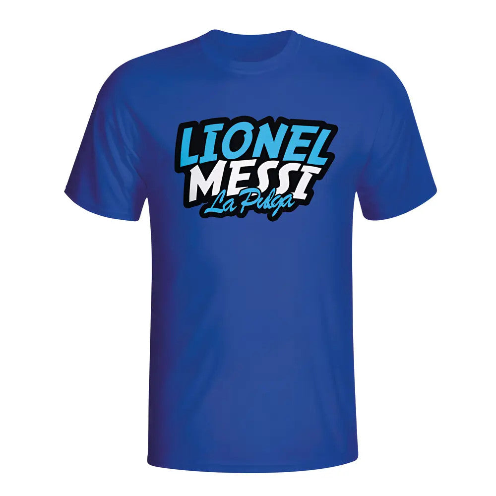 Lionel Messi Comic Book T-shirt (blue) - Kids_1