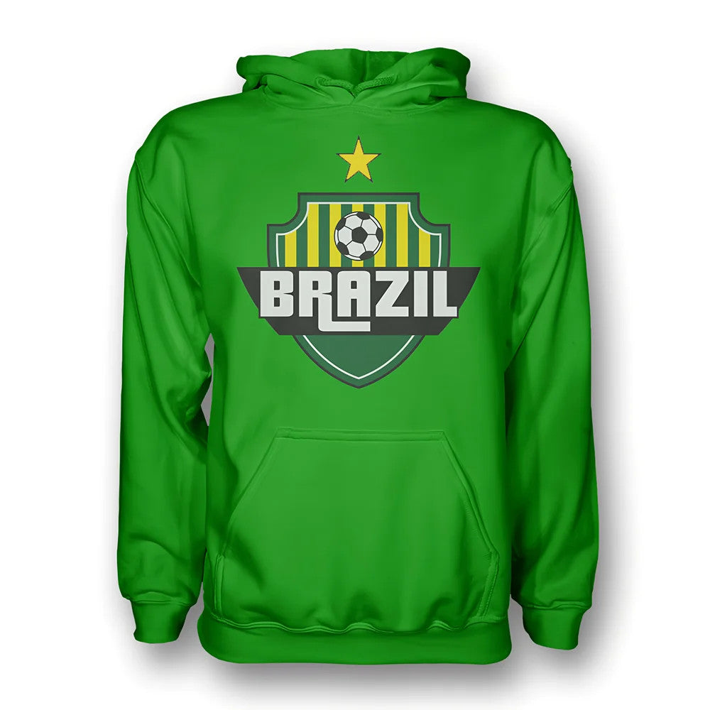 Brazil Country Logo Hoody (green) - Kids_0