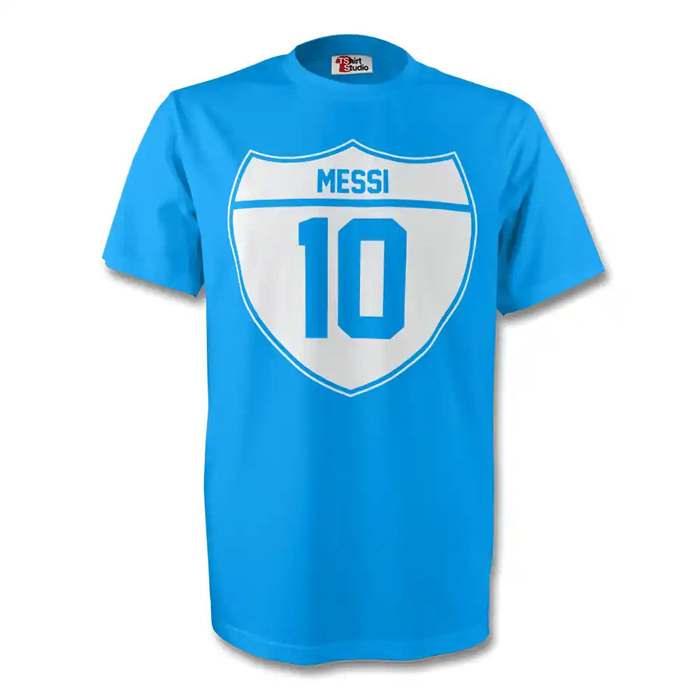 Lionel Messi Argentina Crest Tee (sky Blue) - Kids_0