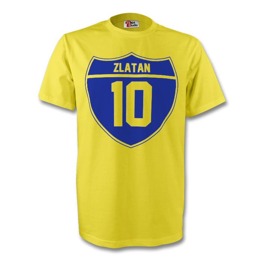 Zlatan Ibrahimovic Sweden Crest Tee (yellow) - Kids_1