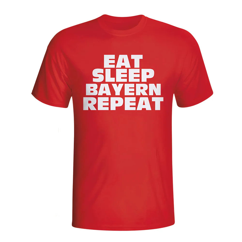 Eat Sleep Bayern Repeat T-shirt (red) - Kids_1