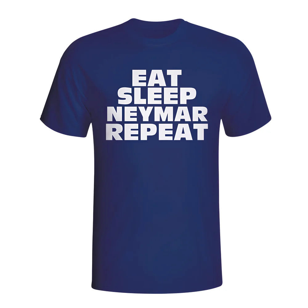Eat Sleep Neymar Repeat T-shirt (navy) - Kids_1