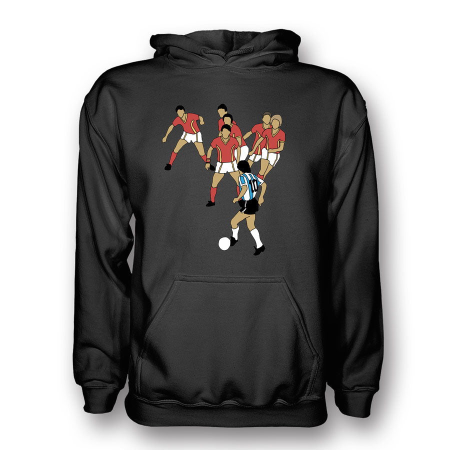 Diego Maradona Goal Of Century Hoody (black) - Kids_1