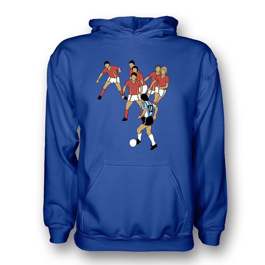 Diego Maradona Goal Of Century Hoody (blue) - Kids_0