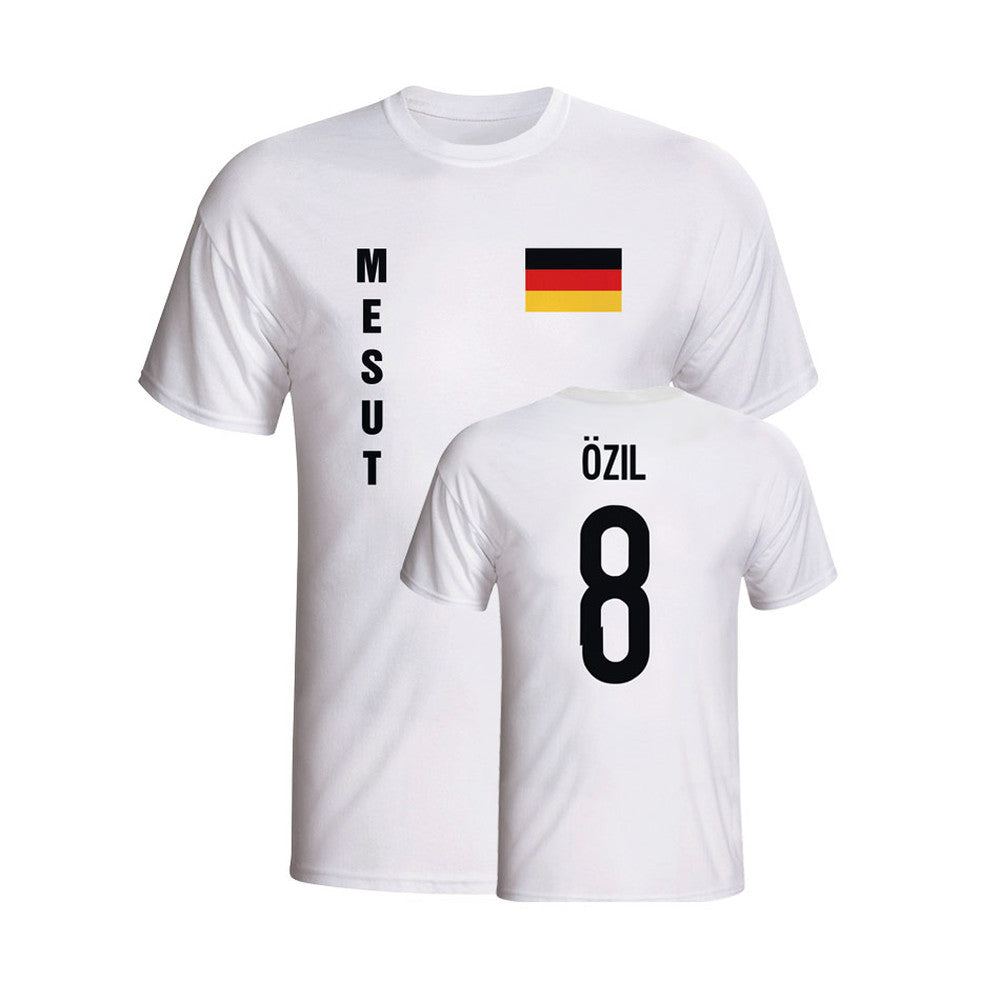 Mesut Ozil Germany Flag T-shirt (white) - Kids_0
