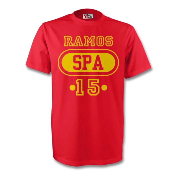 Sergio Ramos Spain Spa T-shirt (red) - Kids_1
